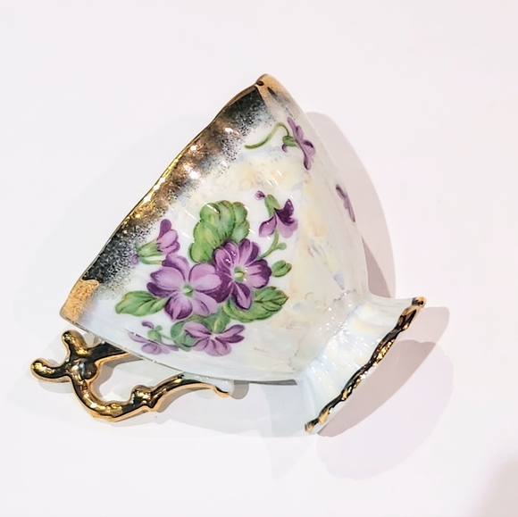 Shafford VTG pearlescent tea cup and Saucer. - Picture 4 of 9